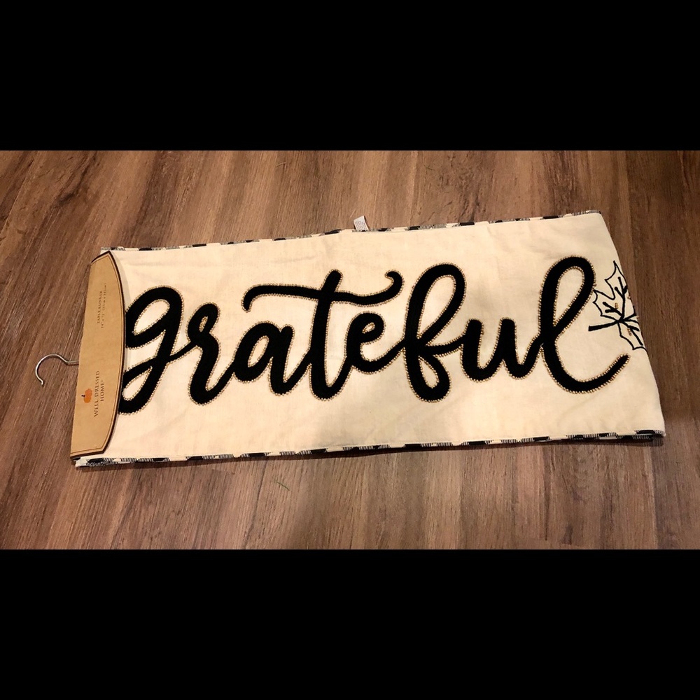 Thanksgiving Grateful Table Runner